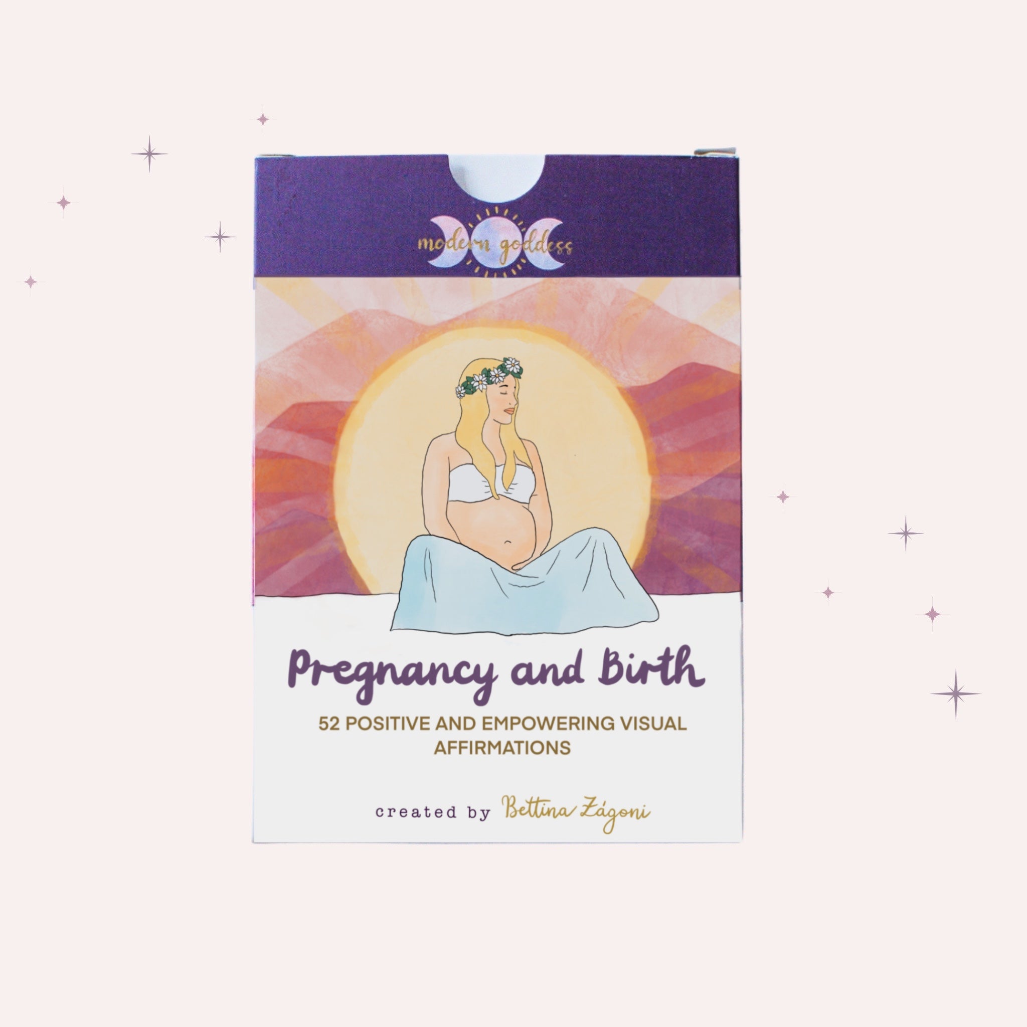 Mama Natural Pregnancy Affirmation Cards - 50 Beautiful cards to Inspire,  Comfort, and Empower You Along Your Pregnancy Journey - Born in Ecstasy