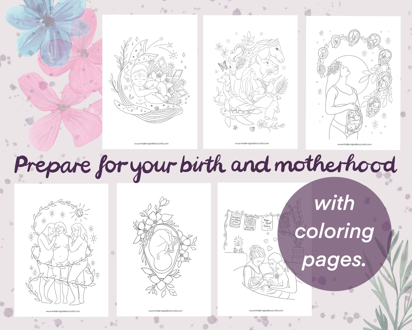 12 beautiful printable coloring pages - Pregnancy and Birth