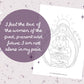 Perinatal Loss - printable coloring pages and worksheets to feel seen, supported and loved